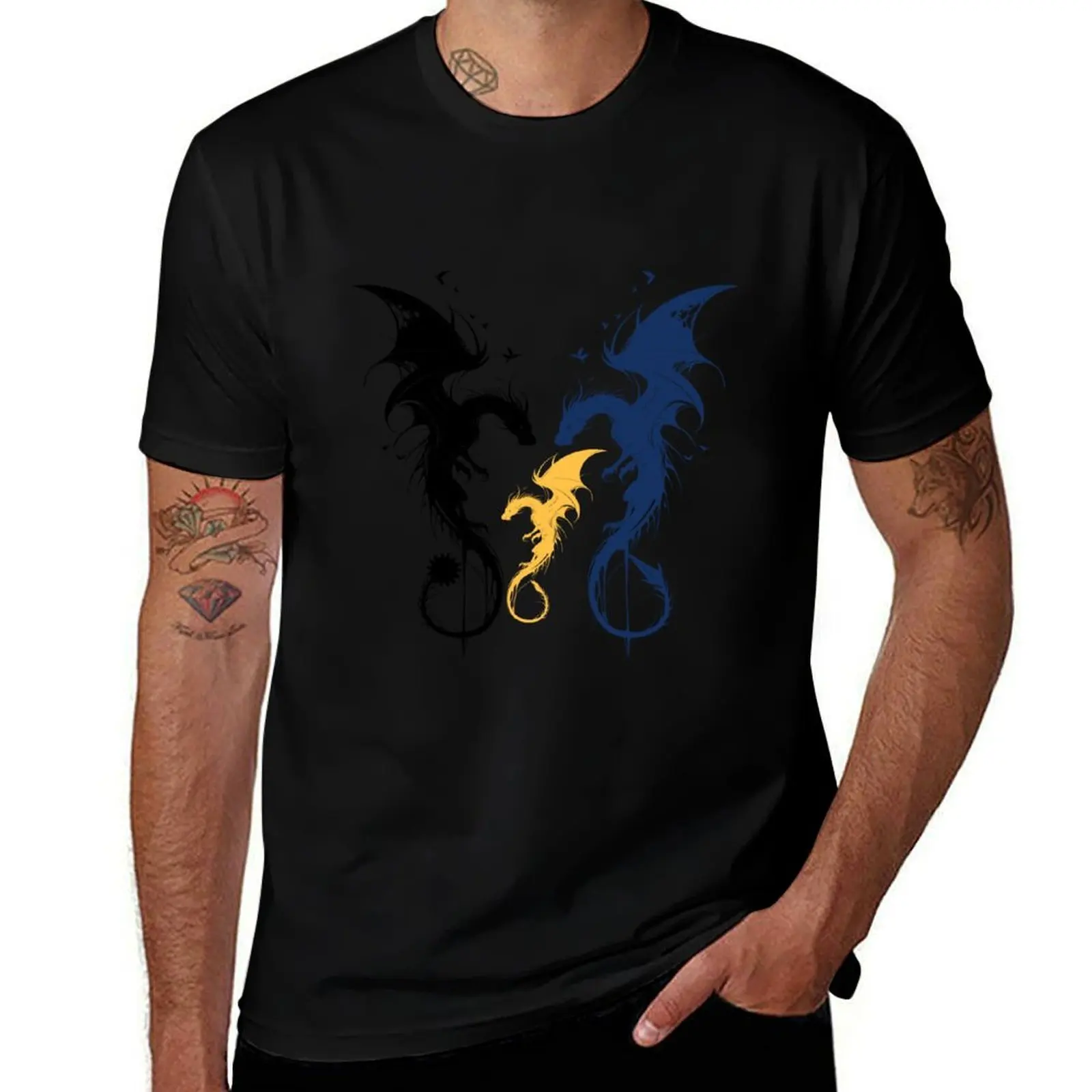 

Dragon fam! Tairn, Andarna and Sgaeyl T-Shirt UV Protection Outdoor Tee Shirt