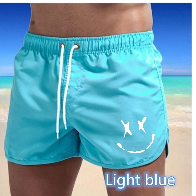 Summer Shorts Men Swim Trunks Quick Dry Board Shorts Bathing Breathable Drawstring Jogger Sports Surfing Beach Sweat Short Pants