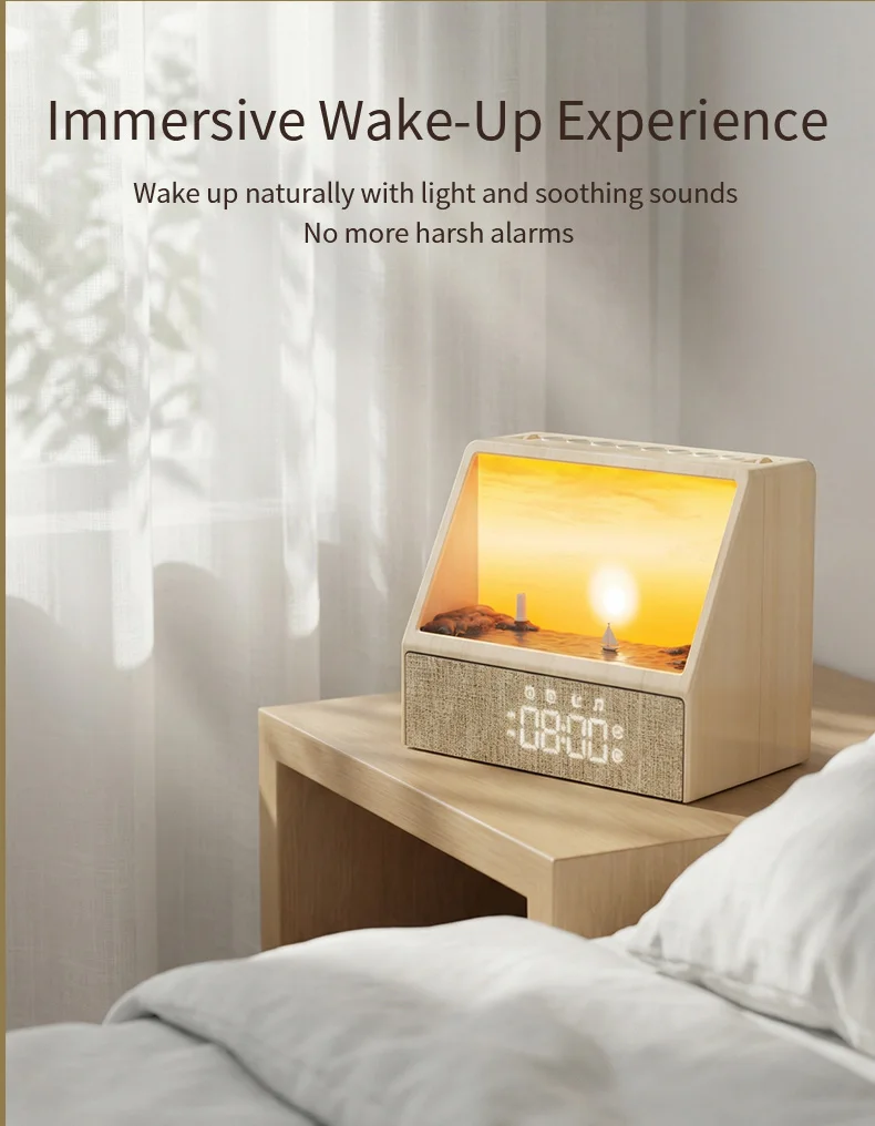 Star Projector Sunset Lamp Portable Bedside Mood Light Novelty Night Light for Bedroom Decoration & Holiday Gifts view 5