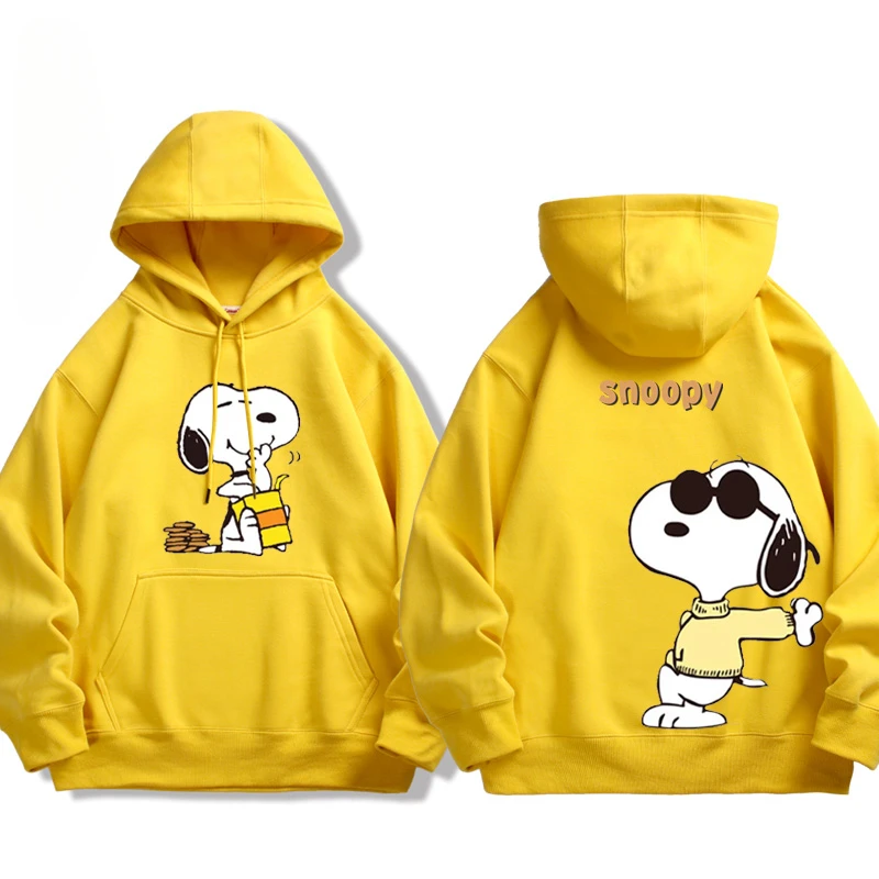 Cute Snoopy Cartoon Anime periphery A family of three hoodies in Spring and Autumn New Style Parent child clothing hoodie