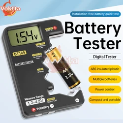 Wyświetlacz LCD Tester baterii Mini powerbank detektor kontroler bateria uniwersalna dla AA AAA 9V 1.5V/3V baterie komórkowe