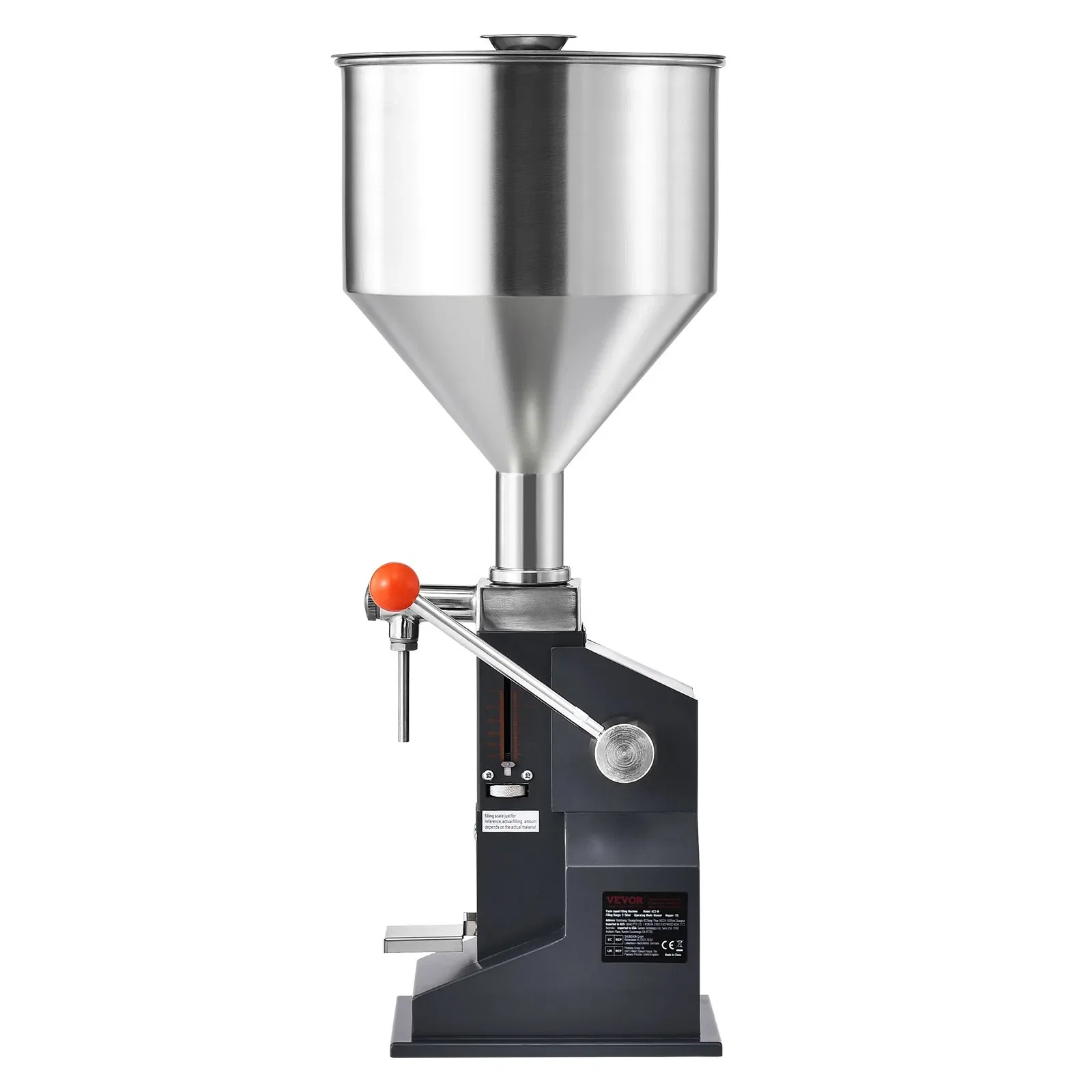 

Manual Paste Liquid Filling Machine, 5-50ml Bottle Filler, Adjustable Bottle Filling Machine, Stainless Steel Liquid Filler