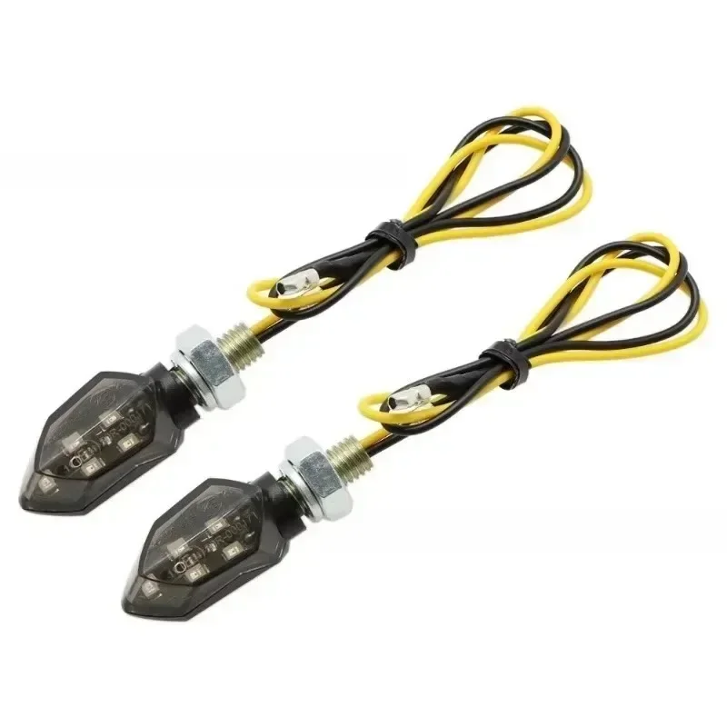 5LED 12V Amber Blinker Turn Signal Motorcycle Universal Easy To Inst For 4PCS/set Mini Motorcycle Smoke Lens Turn Indicator Lamp