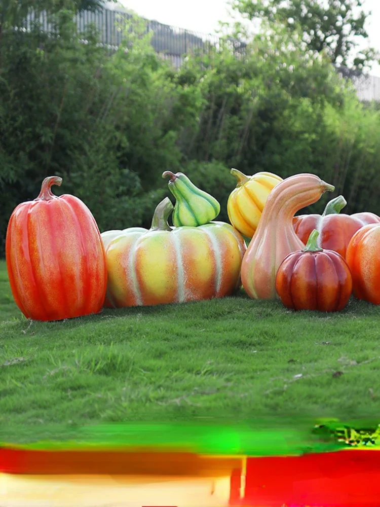 

Simulation Pumpkin FRP Decoration Outdoor Plant Sculpture Garden Decorations