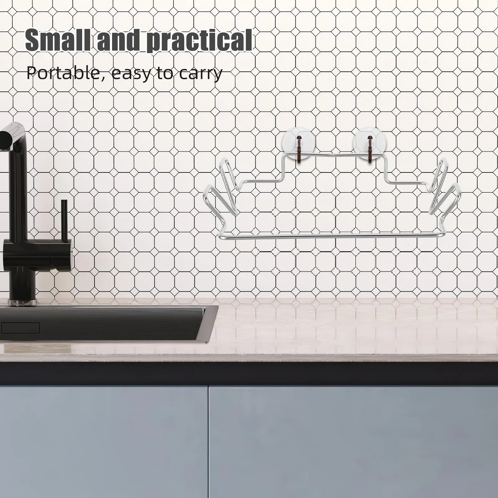 

Stainless Steel Garbage Bag Holder for Kitchen Cabinet Door Under Sink Trash Rack Organizer Wall Mounted Dispenser