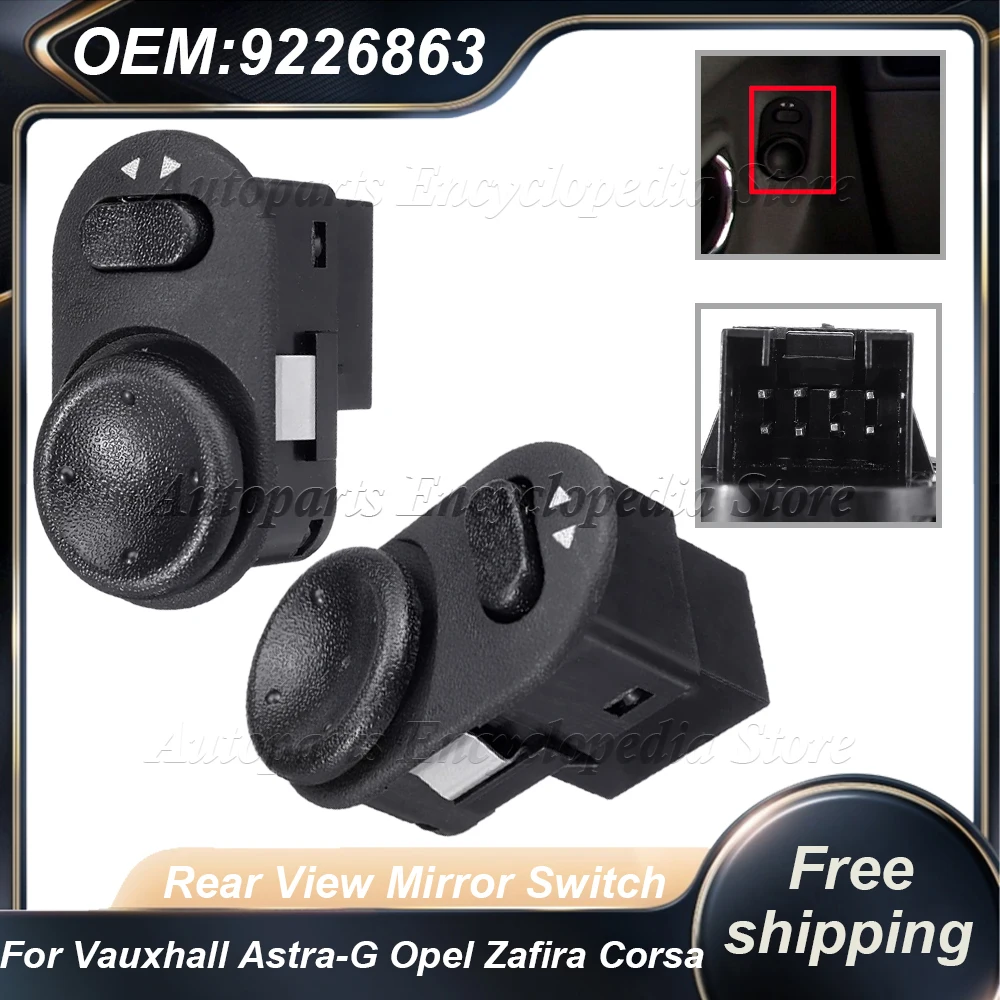

Car Side Mirror 9226863 Rear View Mirror Switch Adjustment Control Knob For Vauxhall Astra-G Opel Zafira Corsa Vectra Meriva