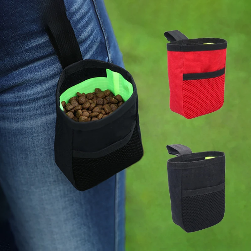 Portable Training Dogs Bag Pet Snack Waist Cat Treat Snack Bait Obedience Agility Outdoor Feed Storage Pocket For Pets Supplies