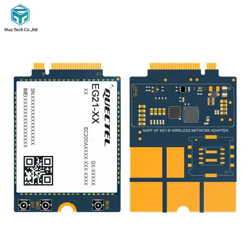 

Quectel LTE CAT1 EG21GGB with GNSS VoLTE (optional) M.2 Interface Module Nano SIM Size 40mmx30mm Module Series