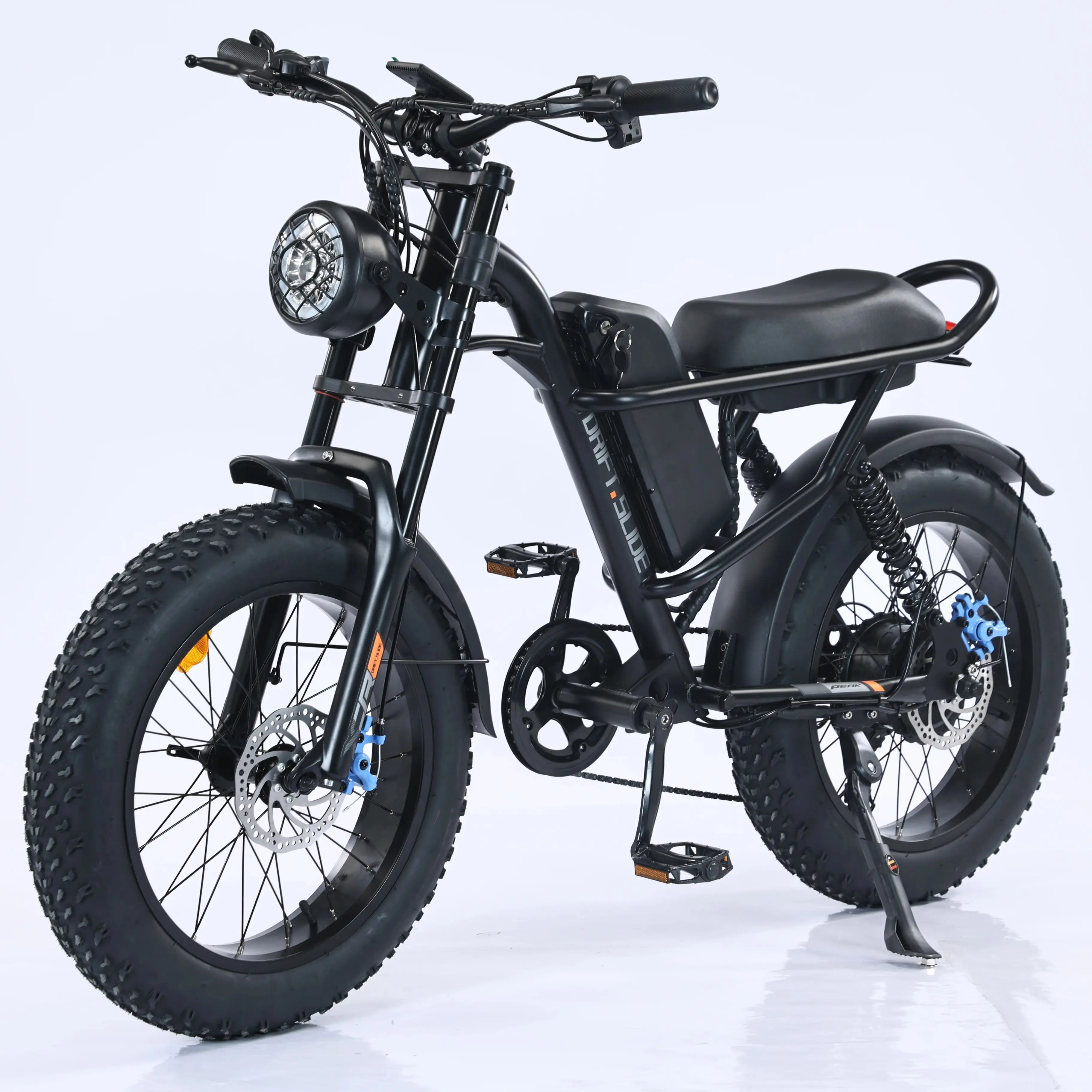 750W Motor 20''Fat Tire 48V 15.6Ah Electric Mountain Bike Up To 28MPH  7 Gear Electric Bike For Adult