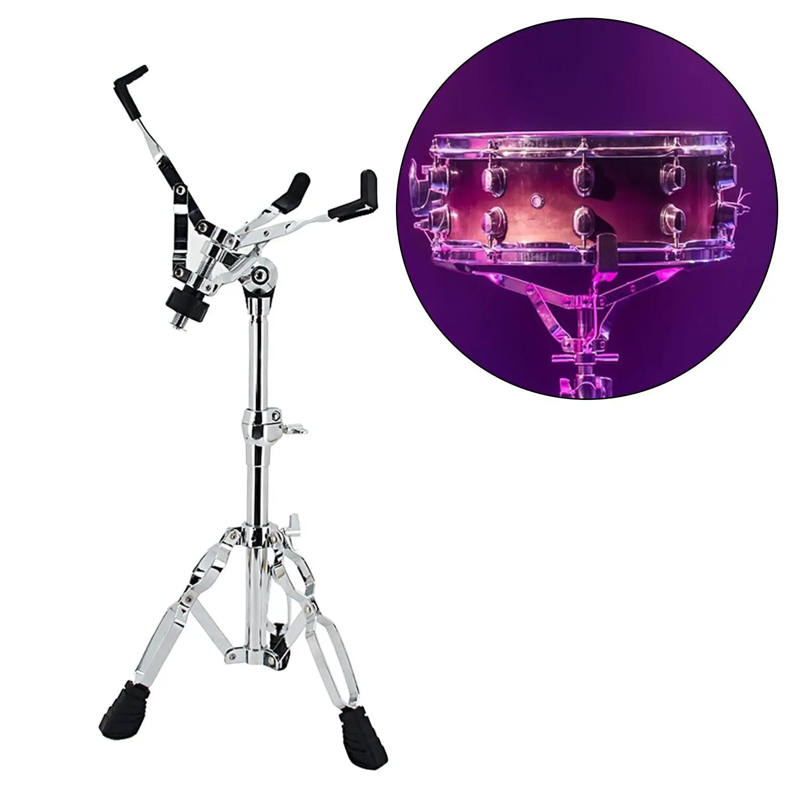 

Snare Drum Stand Snare Stand Drum Kit Parts Lightweight Accessory, Double Braced Hardware Drum Pad Stand Instrument Holder,