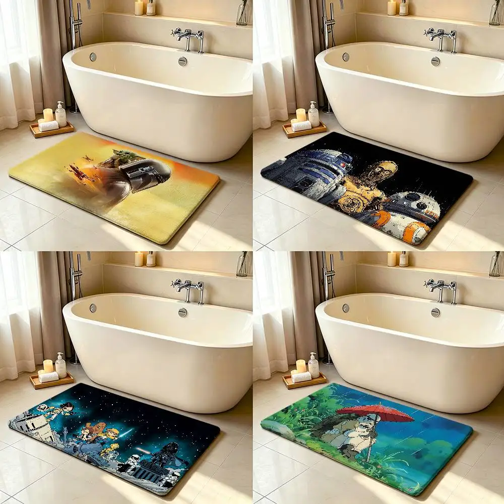 Classic Movie-S-sTar-W-warsS Cool Carpet Bathroom Anti-slip Mat Door Mat Home Decoration Mat Entrance Door Mat Scratch-resistant