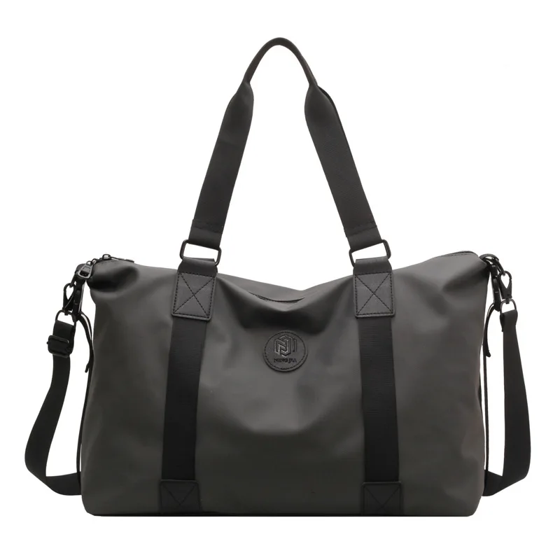 Bolso de viaje de gran capacidad para hombre y mujer, bolsa de hombro deportiva de color negro, sencillo, a la moda, nuevo diseño, 2023