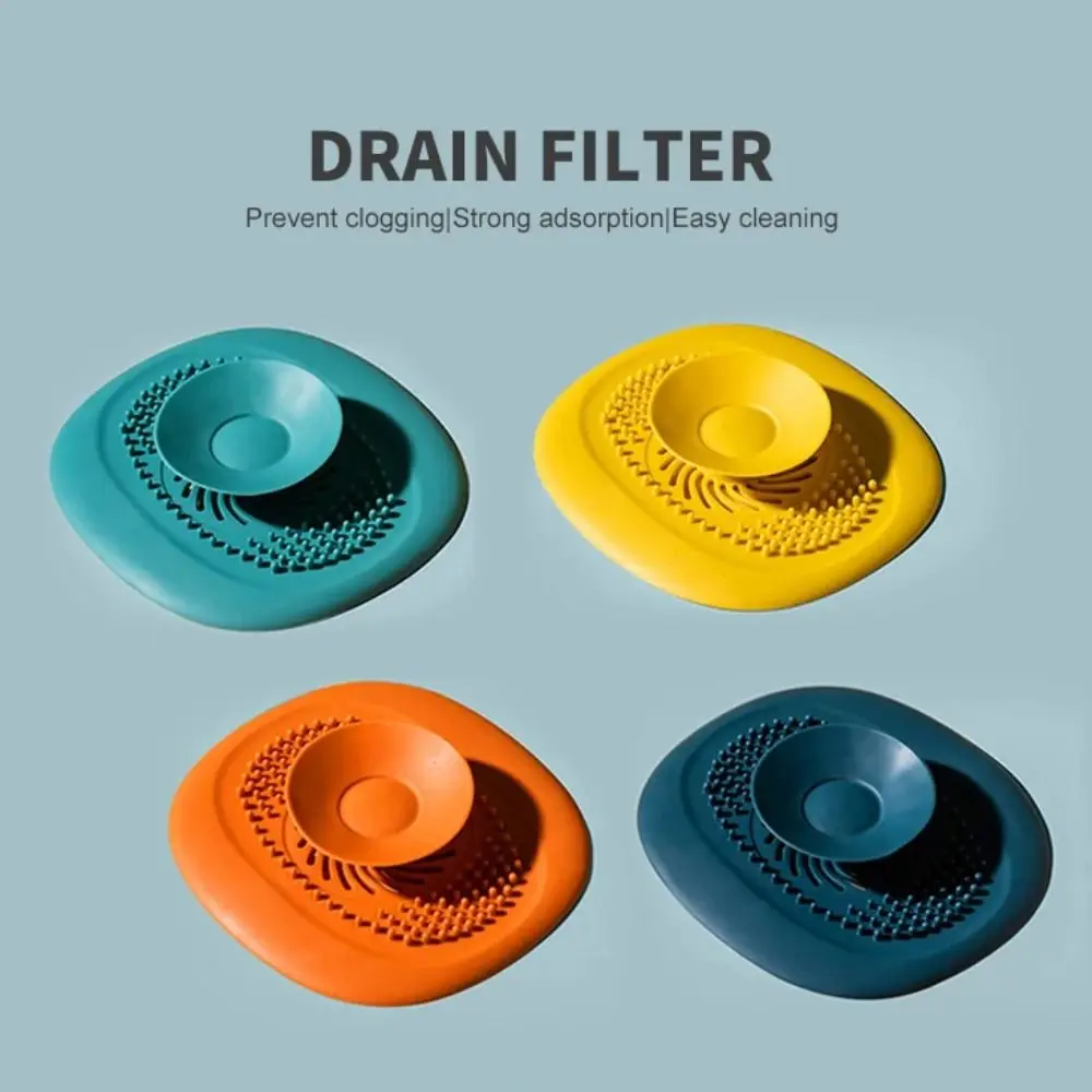 

TPR Drain Strainer Deodorant Tool Anti-clogging Bathtub Filter Orange Blue Yellow Green Floor Drain Cover Bathroom Shower