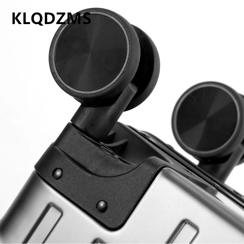 KLQDZMS Suitcase on Wheels Full Aluminum Magnesium Alloy Boarding Box Men's Business Trolley Case 20
