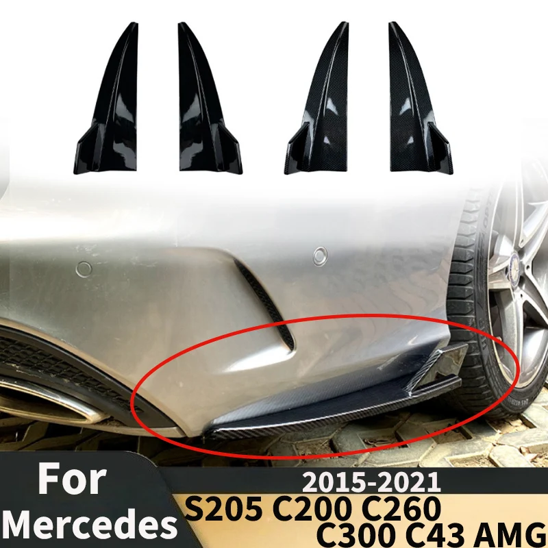 

Rear corner bumper 2015-2021 For Mercedes Benz C-Class Estate S205 C200 C260 C300 C43 AMG part body kits Trim Tuning Accessories