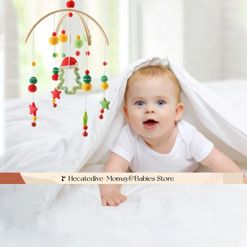【Must Have】 Sonajeros y móviles para bebés, juguetes educativos, mini decoraciones para árboles de Navidad para recién nacidos, juguetes únicos para bebés de 0 a 12 meses