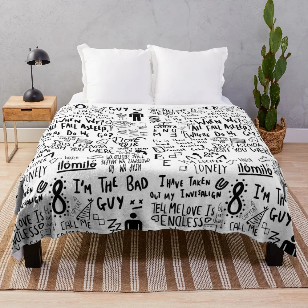 Billie eilish Throw Blanket heavy to sleep Decorative Beds for sofa Blankets