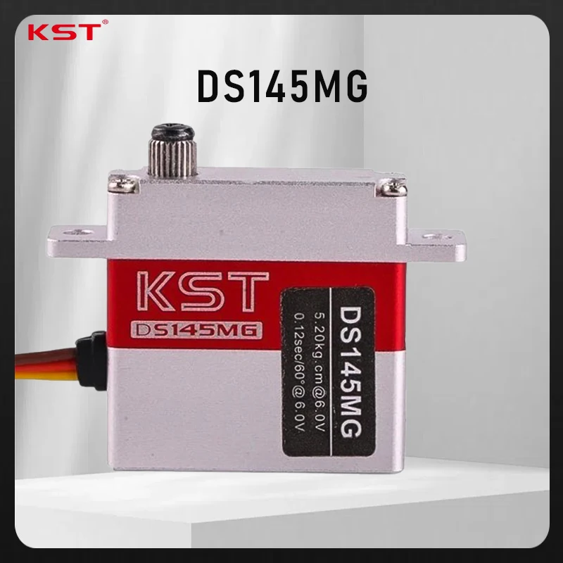 

KST DS145MG 6V 5kg 0.12 SEC High Precision Metal Gear Digital Wing Glider Servo for UAV RC Car Robot Arm Boat Helicopter