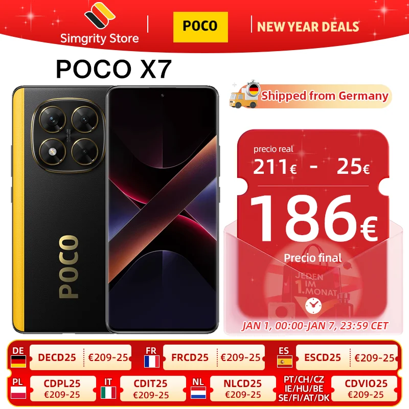 ?Marque +?POCO X7 Smartphone Dimensity 7300-Ultra 6.67 