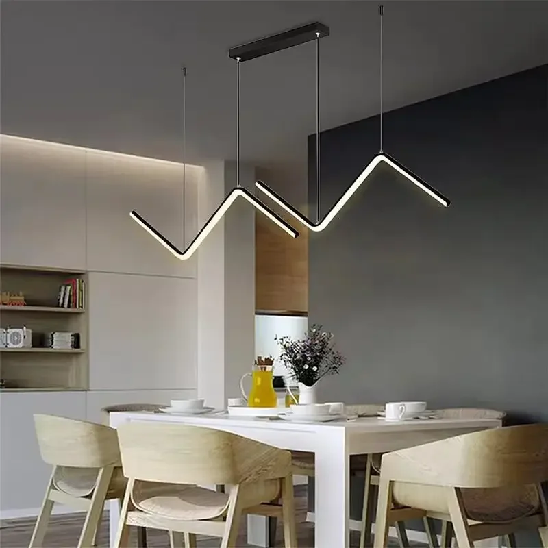 Imagem -03 - Candelabro de Teto Led Moderno para Mesa Sala de Jantar Cozinha Bar Iluminação Pendente Suspensão Design Lusters Luminárias