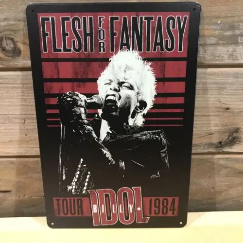 Билли идол тело для фантазии 1984 репродукция Оловянная металлическая табличка 8 