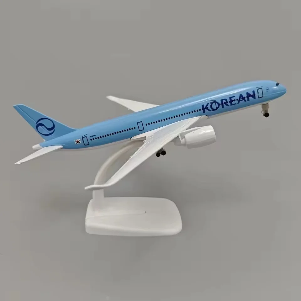

20CM A350 Diecast Alloy Airplane Model Toys 1/400 Metal 350 Korean With Stand Plane Display collectible For Aviation Gift