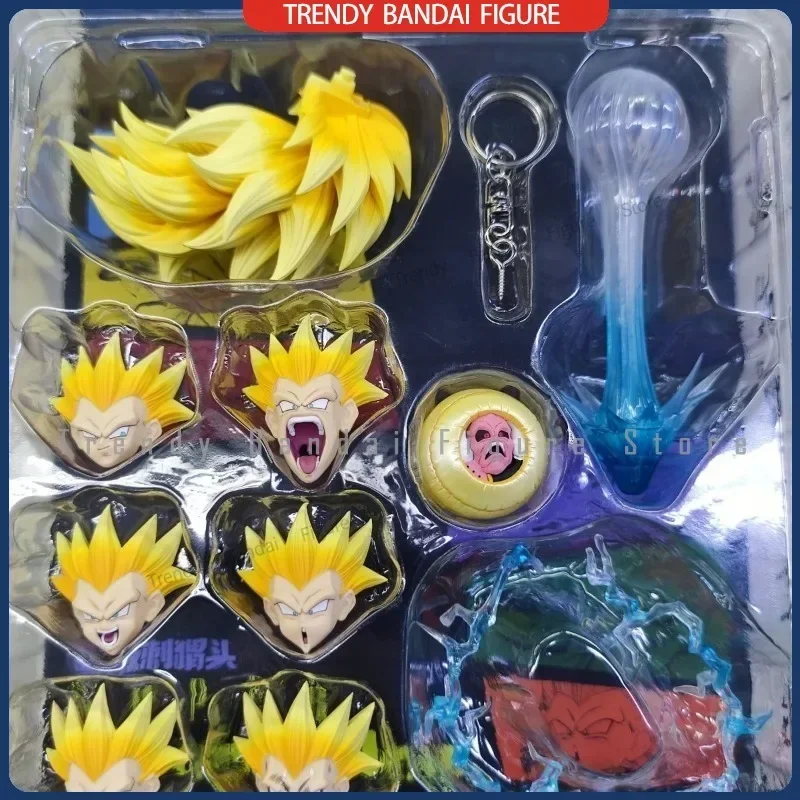 Dragon Ball SHF SSJ3 Gotenks Head Accessories Kit Super Saiyan 3 S.H.Figuarts Anime Action Figures Toys Models Collector