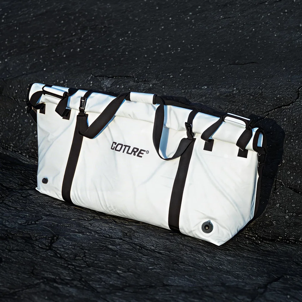 

Goture Portable Insulated Fish Cooler Bag,Monster Leakproof Fish Kill Bag,Fishing Cooler Bag for Sea Fishing,with Drain Plug