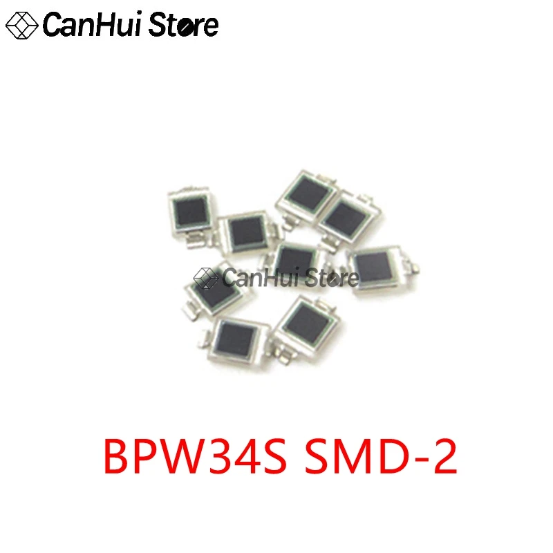 2/5/10pcs Photodiode BPW34 DIP-2 / BPW34S SMD-2 Silicon Photocell new original Silicon photoelectric