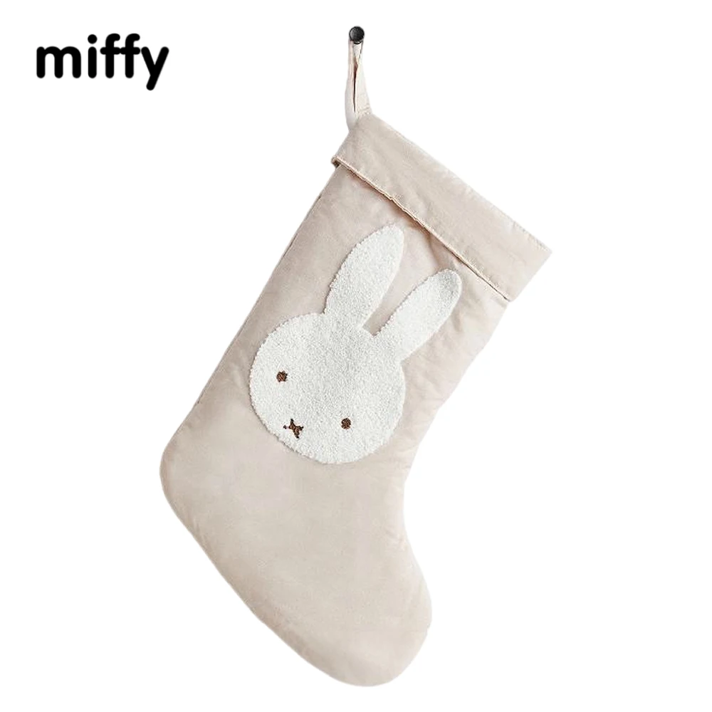 Kawaii Miffy Home Accessories Winter New Home Storage Wall Decoration Christmas Stockings Christmas Gifts