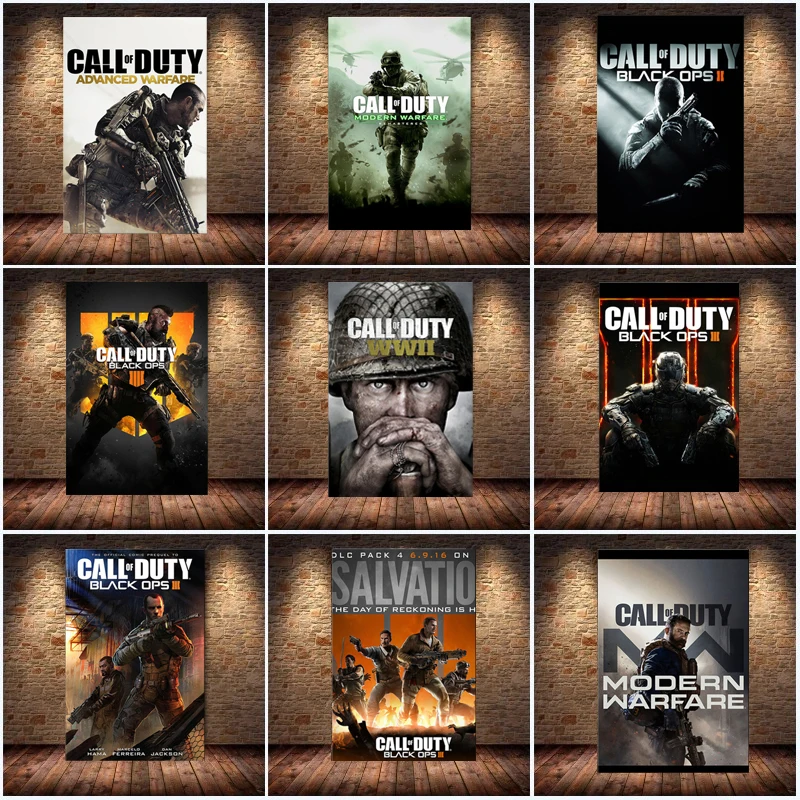 Game Decor Call of Duty Modern Warfare Wall Art Canvas Poster and Print Canvas Painting Decor Picture for Bedroom Home Decor