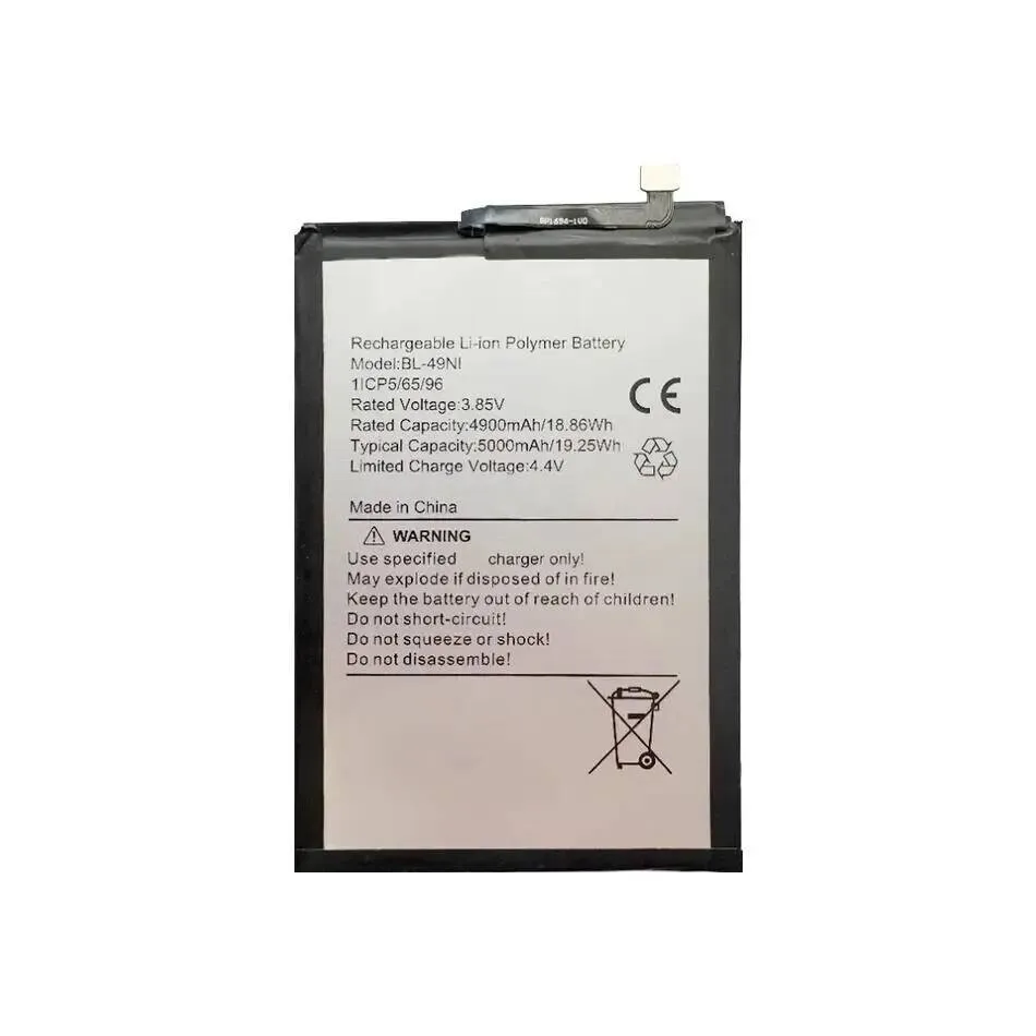 5000Mah For Itel A60S A662LM A70 A665L Mobile Phone Battery BL-49NI Stable Power Supply