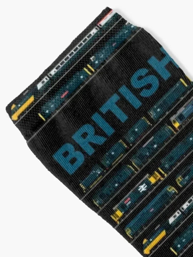 BRITISH RAIL TRAINS Socks christmas gift man Stockings compression Wholesale Socks Female Men's