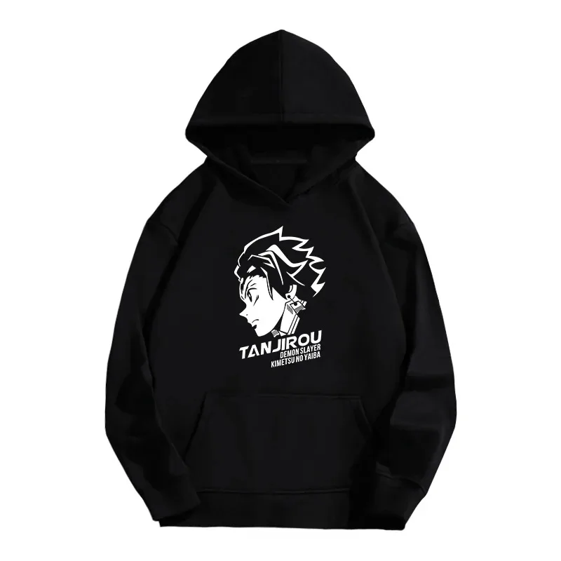 Anime Demon Slayer Hoodie Agatsuma Zenitsu Tanjirou Dos Desenhos Animados Graphic Sweatshirt Homens Mulheres Criança Hoodies