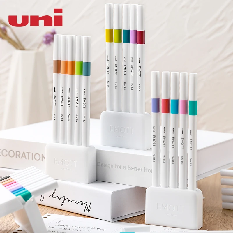 Japan uni Mitsubishi EMOTT Watercolor pen graffiti Markers Paint pen кисточки для рисования Drawing Art Supplies Multi-Colors