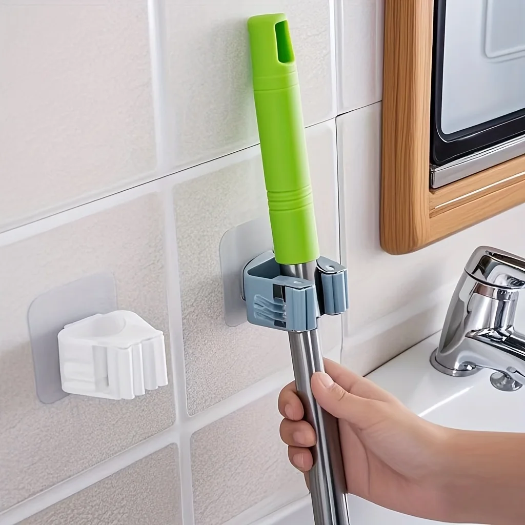 Подвесной держатель для метлы для автофургона — без дрели, экономия места для ванной комнаты, спальни, дома, сохраняйте инструменты в порядке