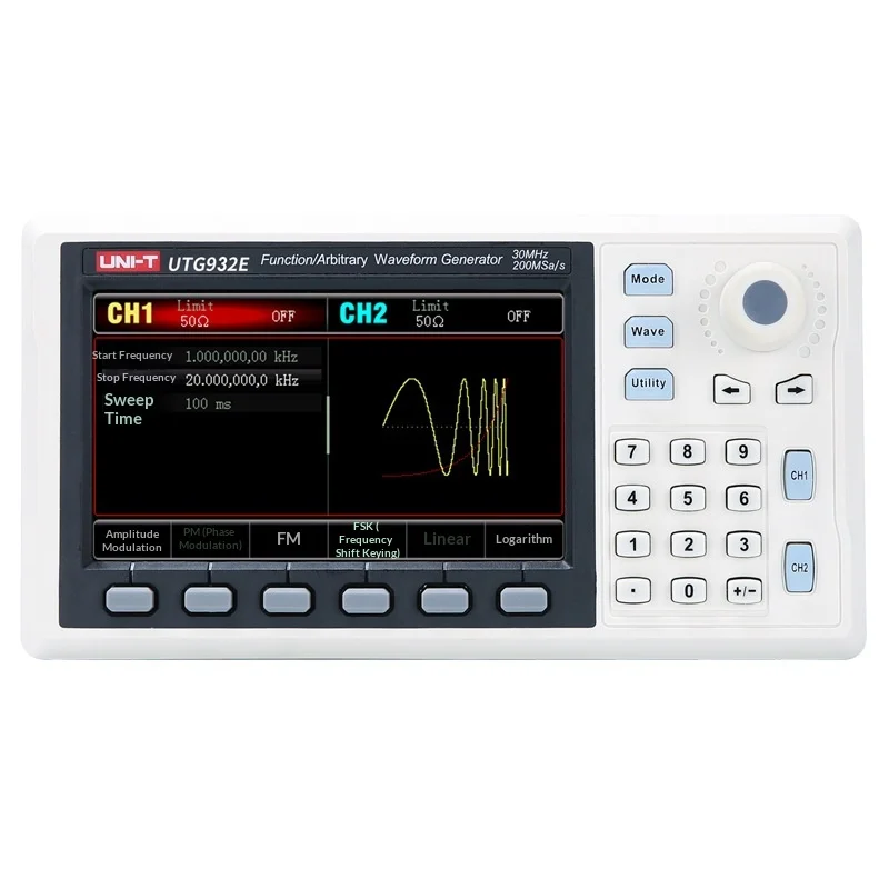 UNI-T UTG932E/UTG962E Function Arbitrary Waveform Generator Signal Source Dual Channel 200MS/s 14bits Frequency Meter