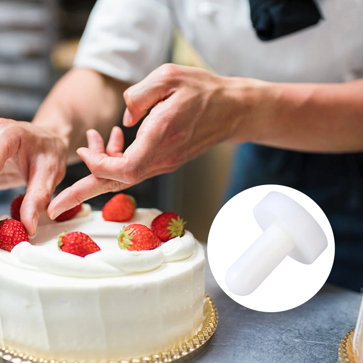 

Tart Pressing Mold Tart Presser Stick Non-Stick Baking Tool For Cake Making Kitchen Baking Tools Bar Accessories