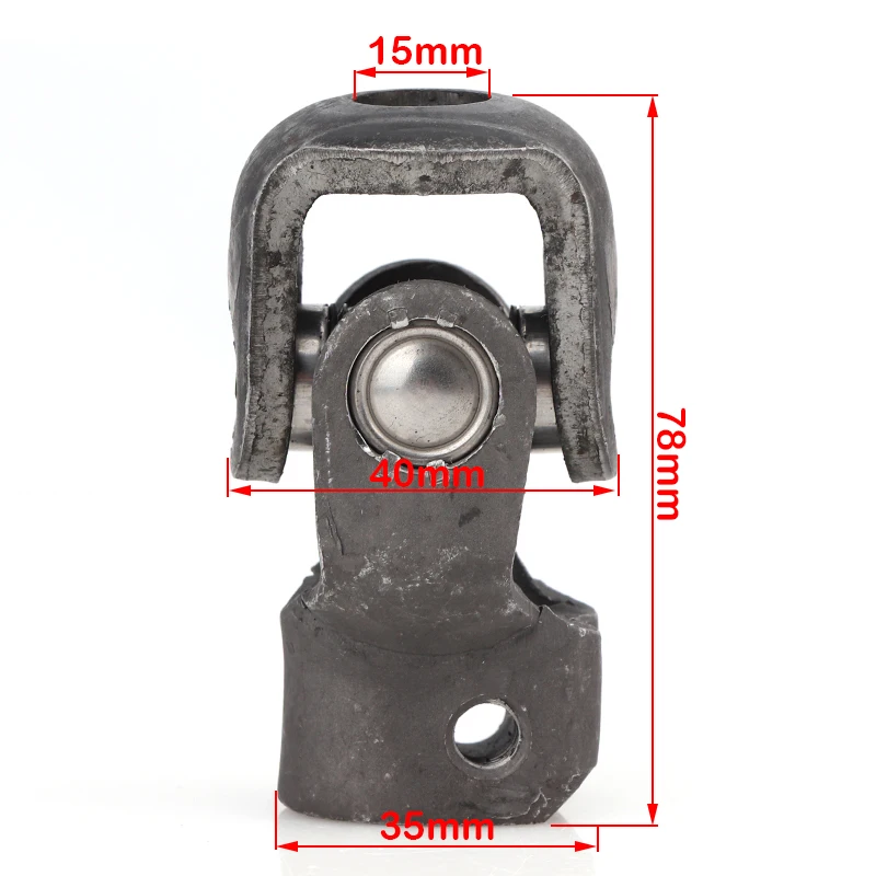 30T/36T-15mm D Phosphate Universal Steering Ball U-Joint for ATV UTV Go Golf Cart Dirt Bike Utility Terrain Vehicle Parts