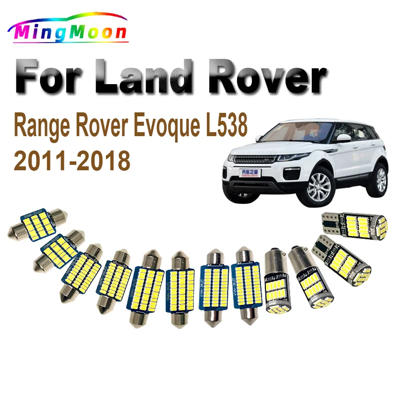 LED Bulbs Accessories For Land Rover Range Rover Evoque L538 2011 2012 2013 2014 2015 2016 2017 2018 Car Interior Map Light Kit