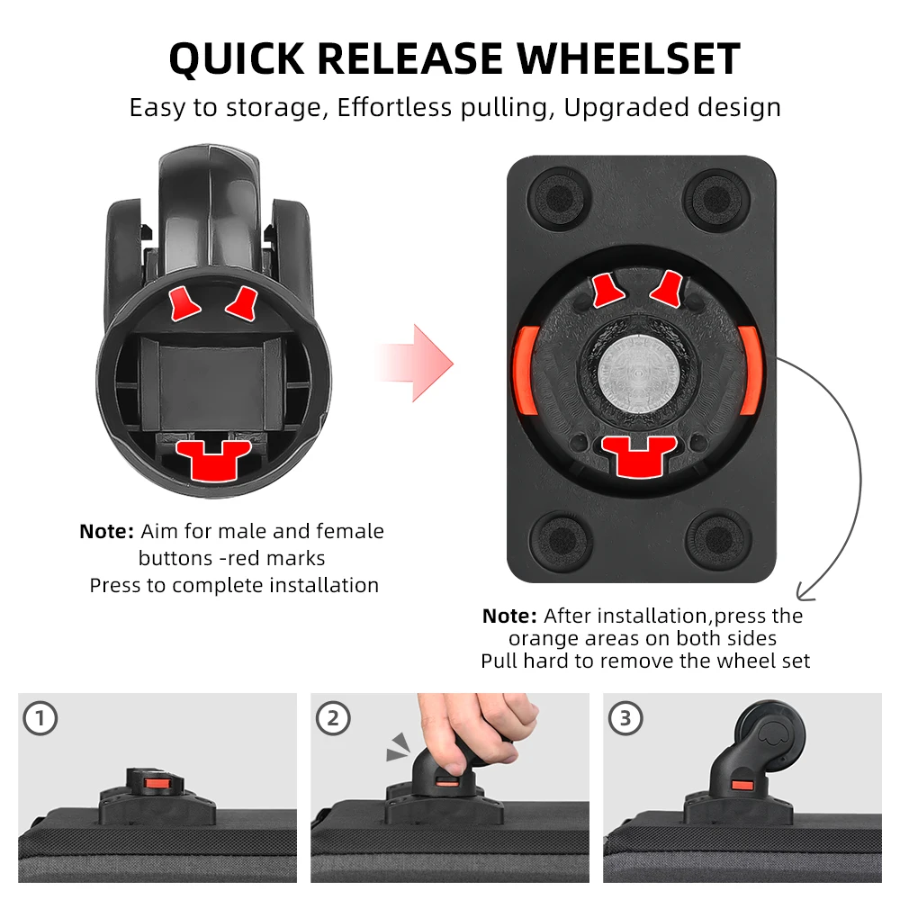 Rhinowalk Folding Bike Storage Box With Quick Release Wheel For Brompton Bike Fit 14-16 Inch Folding Bicycle Car Storage Trunk