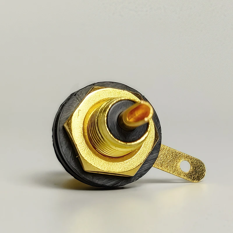 

10/20/40Pcs Zinc Alloy RCA JACK - Gold Plated Single AV Socket for Audio Video Panel Mount (Coaxial Connector)