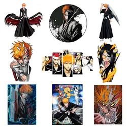 Anime Bleach Kurosaki Ichigo naszywki na ubrania naklejki termotransferowe DIY koszulka dziecięca żelazko dla kobiet aplikacja