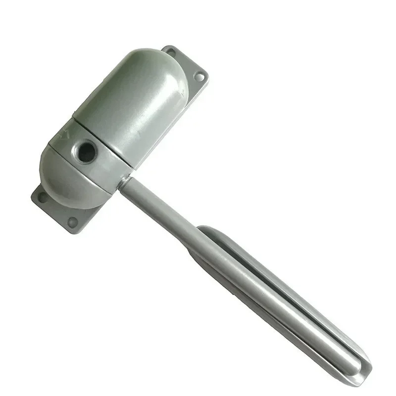 Mini Automatic Spring Door Closer Adjustable Fire Rated Safety Door Stopper for Indoor Outdoor Gray