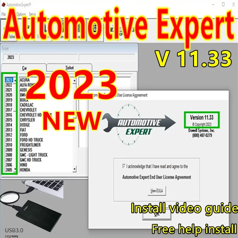 2023 NEW Automotive Expert v11.33 v9.61 best Shop Management Software TIME unexpire patch free help install