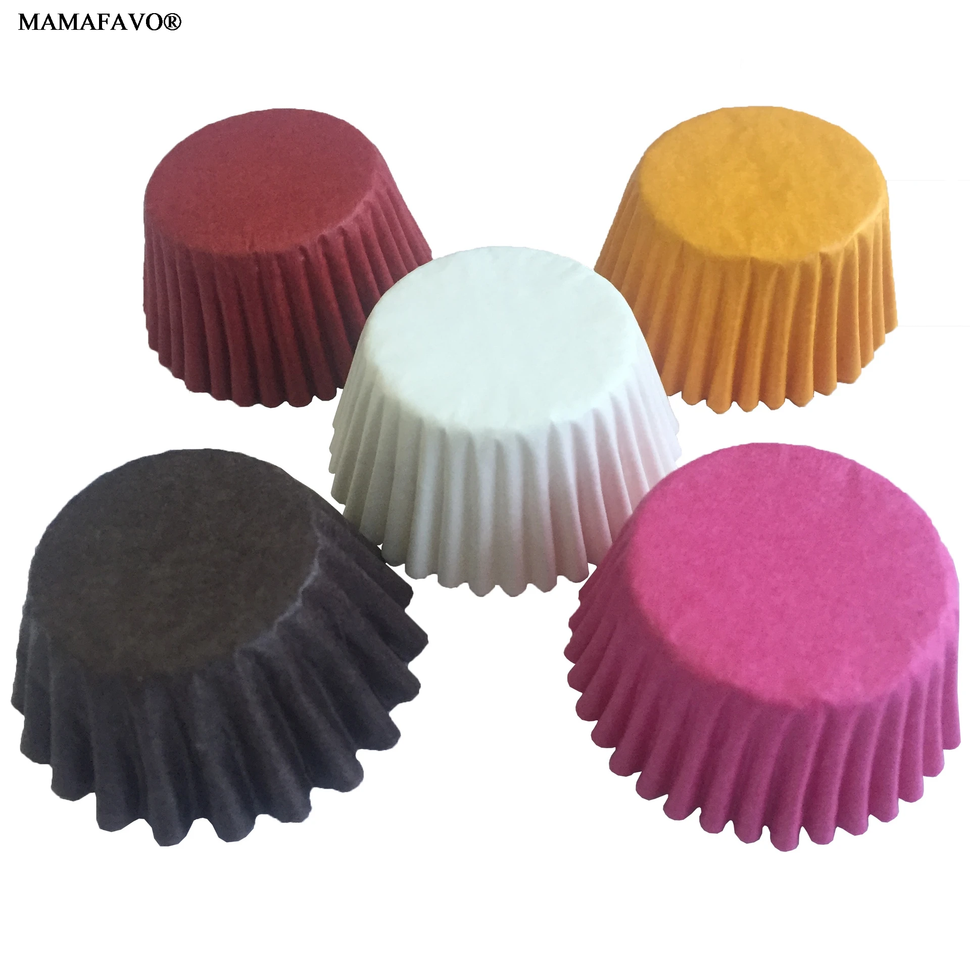 500&1000Pcs 3 Size Color Cupcake Liner Baking Cups Cupcake Mold Paper Muffin Cases Cake Decorating Tools E135