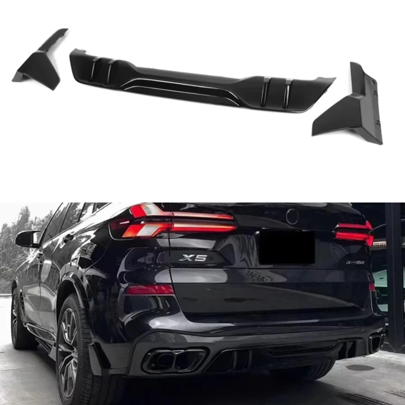 

Bright Black Rear Bumper Diffuser For BMW X5 G05 2018-2025 Spoiler Rear Splitters Spoiler Back lip Diverter black Diffuser
