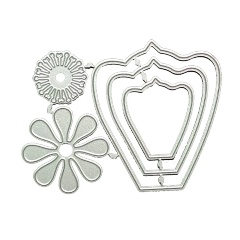 Flower Cutting Dies Carbon Steel Embossing Knife Mould Template Decorative Embossing Die for DIY Cards Paper Art Crafts