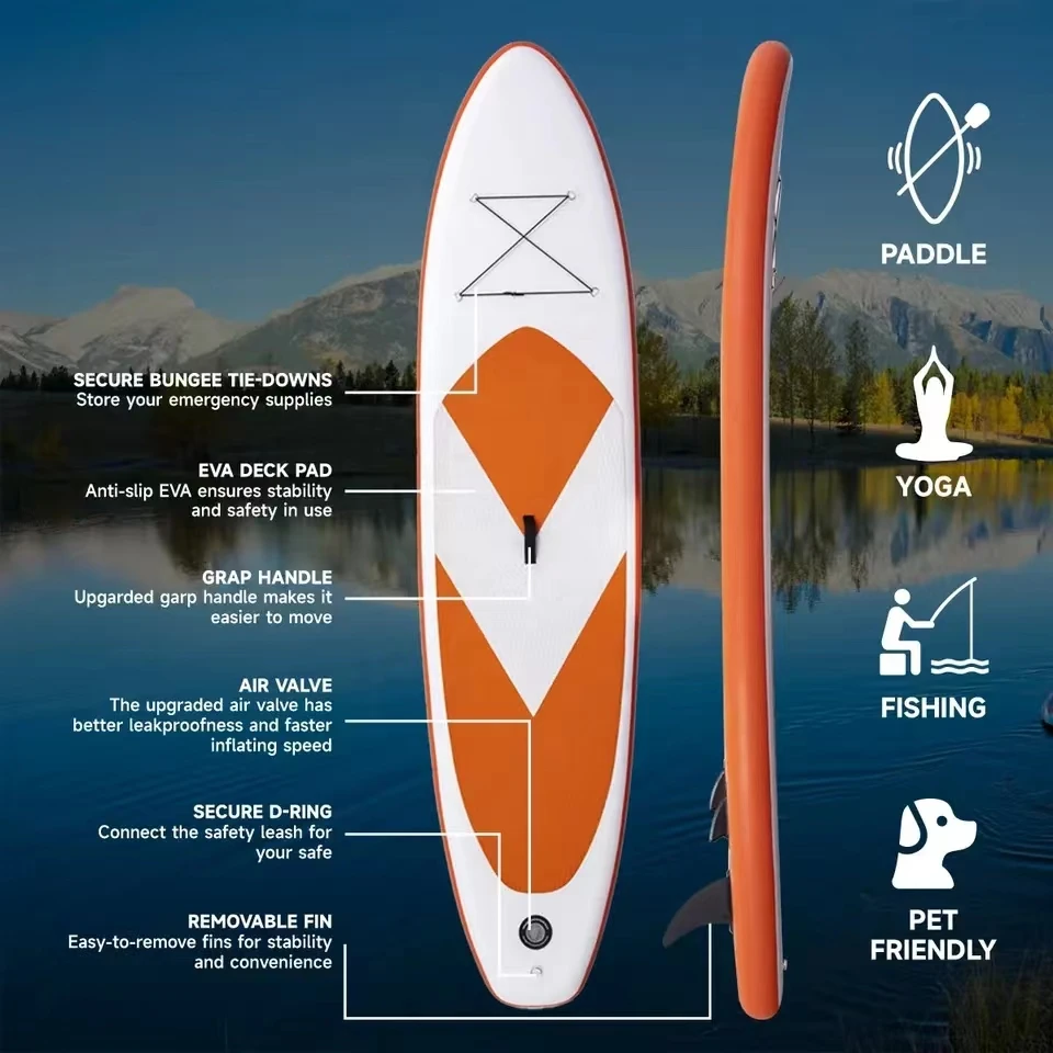 Inflatable paddle board  surfboard waterplay surfing sup Surfboard for ocean lake river Watersports Board Stand Up Surfing