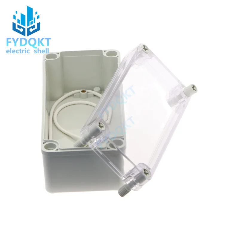180x80x70mm Waterproof Plastic Cover Project Electronic Case Enclosure Box Outdoor Indoor with Clear Cover Wire Junction Boxes